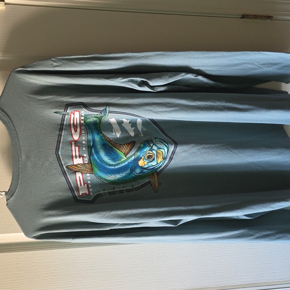 Columbia PFG Blue Performance Shirt